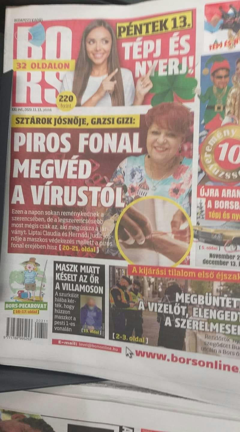 Piros fonal megvéd a vírustól