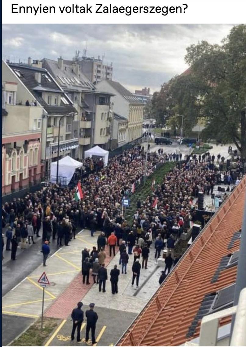 Fidesz október 23. ünnepsége kordonok mögöt, 2022.